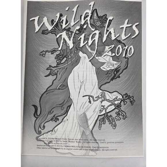 Wild Nights 2010 Furry Con Cover Sarah "Myenia" Ruddy Program Autographs - Picture 3 of 10